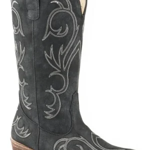 Roper Ladies Riley Snip Toe Black Boots