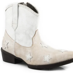 Roper Ladies Star Design Snip Toe Ankle Boots