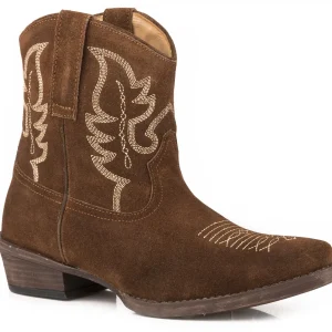Roper Ladies Western Stitch Snip Toe Shorty Boots