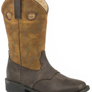 Roper Little Kids Daniel Square Toe Tan Boots