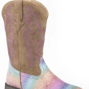 Roper Little Kids Glitter Rainbow Boots