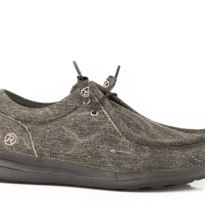 Roper Mens Black Canvas Chukka Boots