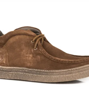 Roper Mens Brown Suede Leather Chukka Boots