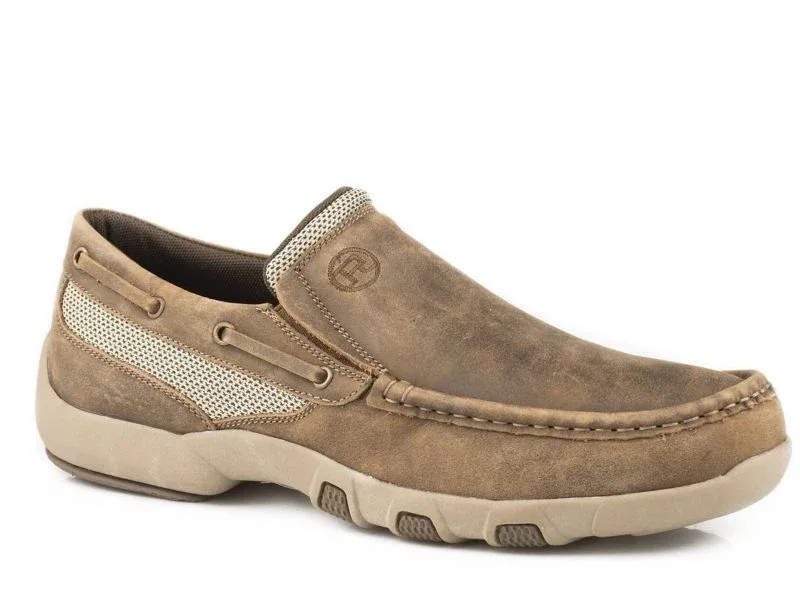 Roper Mens Docks Slip On Shoe 13 VintageBrown