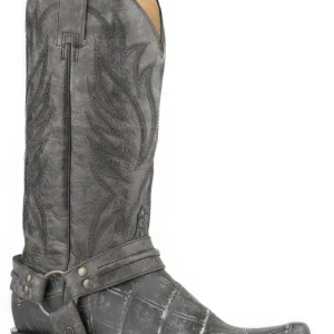 Roper Mens Embossed Alligator Bandit Toe Western Boots