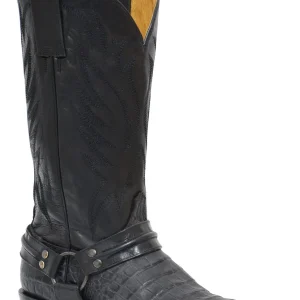 Roper Mens Embossed Caiman Bandit Toe Western Boots
