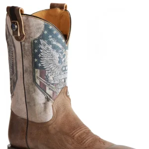 Roper Mens Printed Eagle Concealed Carry Hybrid Outsole Boots