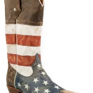 Roper Mens Snip Toe American Flag Boot