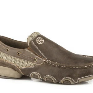 Roper Mens Twin Gore Slip-On Boat Shoes
