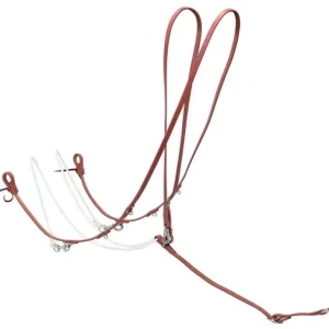 Roper Style Harness Leather German Martingale Br