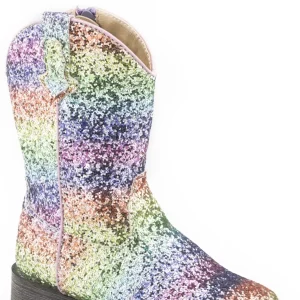 Roper Toddler Rainbow Glitter Boots
