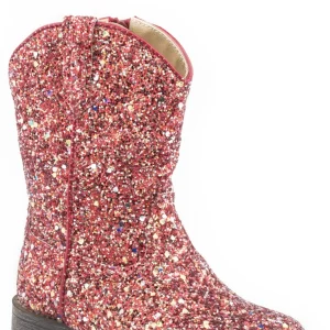 Roper Toddler Red Multi Glitter Boots