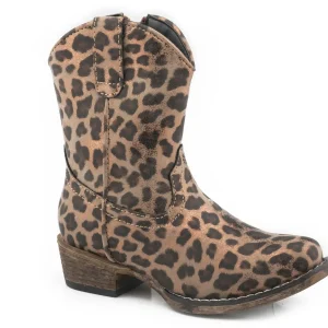 Roper Toddler Snip Toe All Over Leopard Print Boots