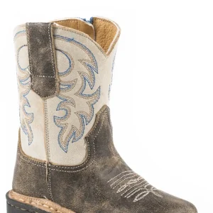 Roper Toddler Vintage Brown Embroidered Cowboy Boots