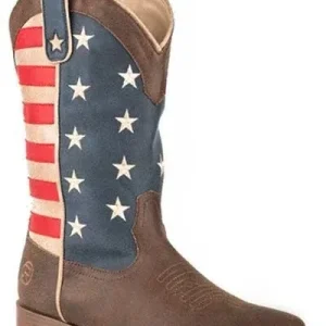 Roper Youth American Patriot SqToe Boots 4