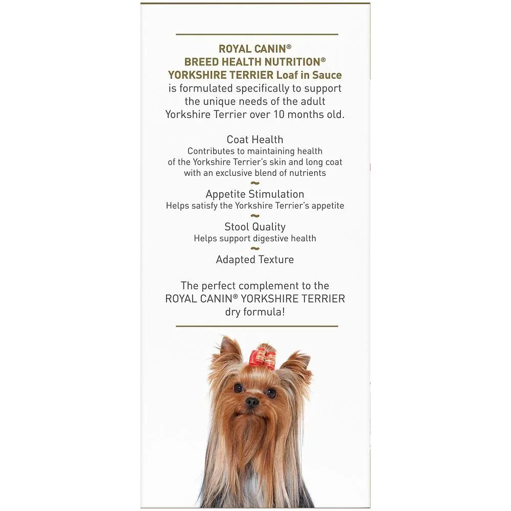 Royal Canin Breed Health Nutrition Yorkshire Terrier Adult Canned Dog Food - Image 2