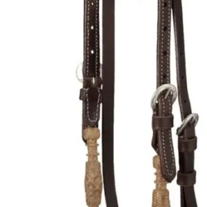 Royal King Rolled Rawhide Browband Headstall