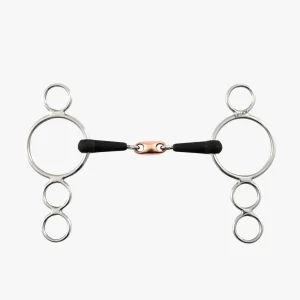 Rubber Three Ring Dutch Gag with Lozenge