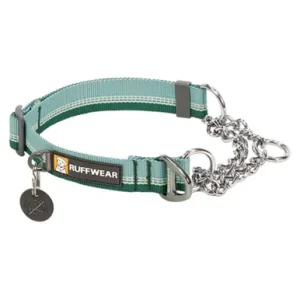 RuffWear Chain Reaction River Rock Green Martingale Dog Collar