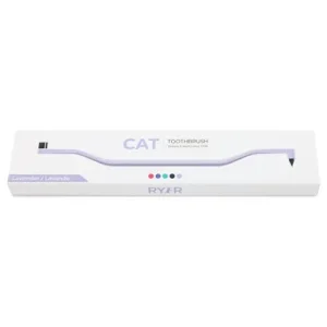 RyerCat Lavender Dual Sided Cat Toothbrush