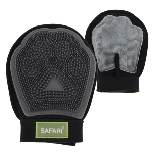 Safari Grooming Mitt Black & Gray