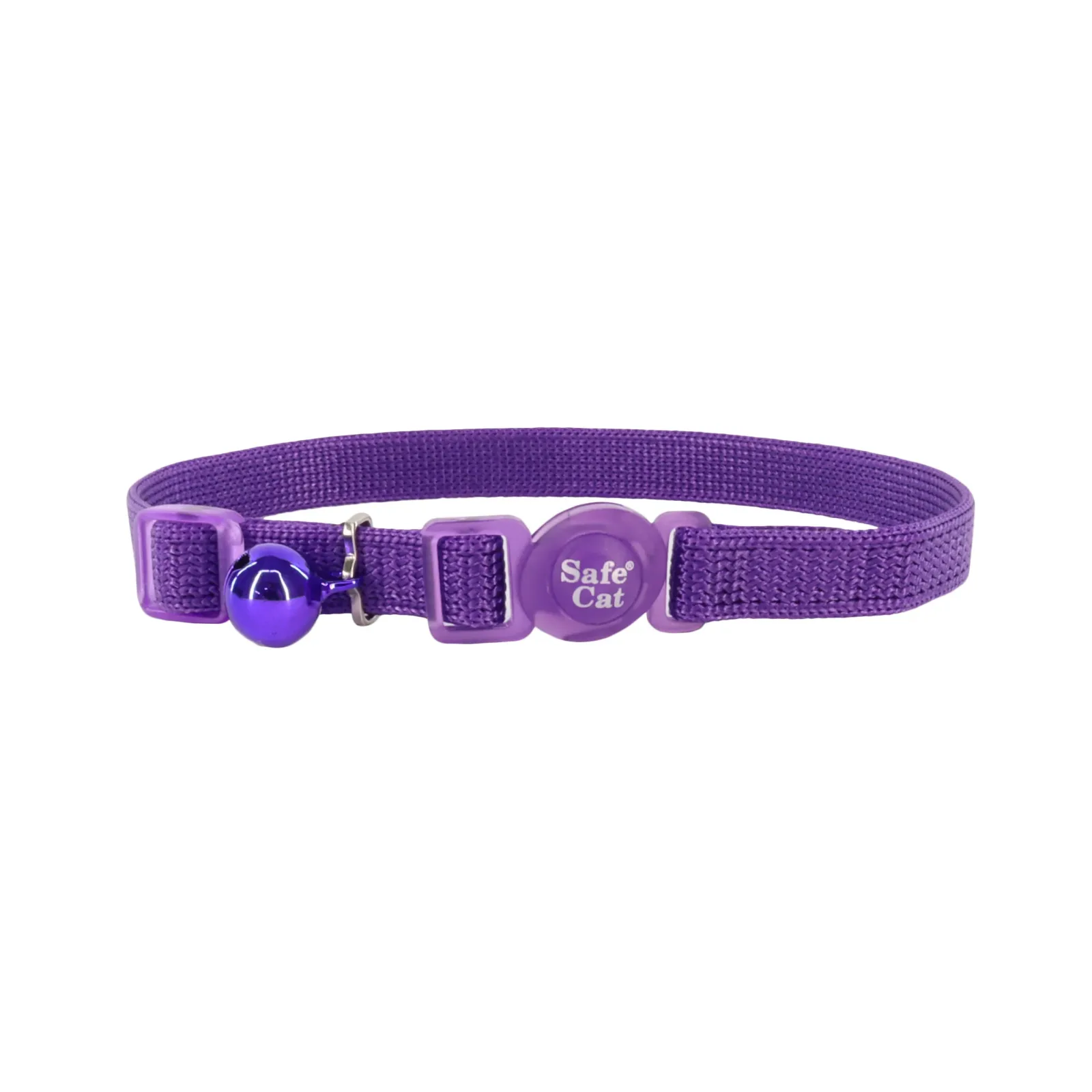 Safe Cat® Adjustable Snag-Proof Breakaway Collar, Purple, 3/8" x 8"-12"