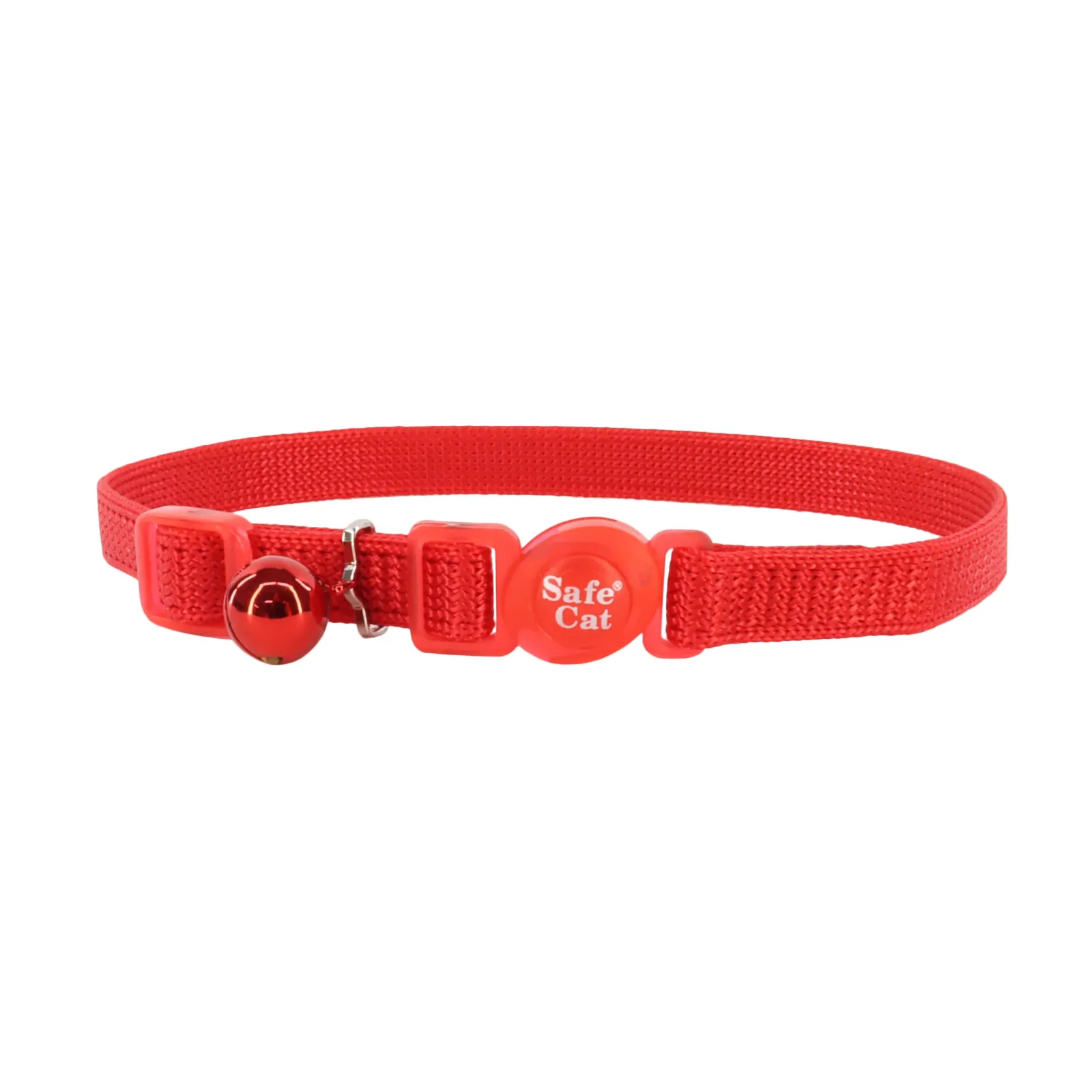 Safe Cat® Adjustable Snag-Proof Breakaway Collar, Red, 3/8" x 8"-12"