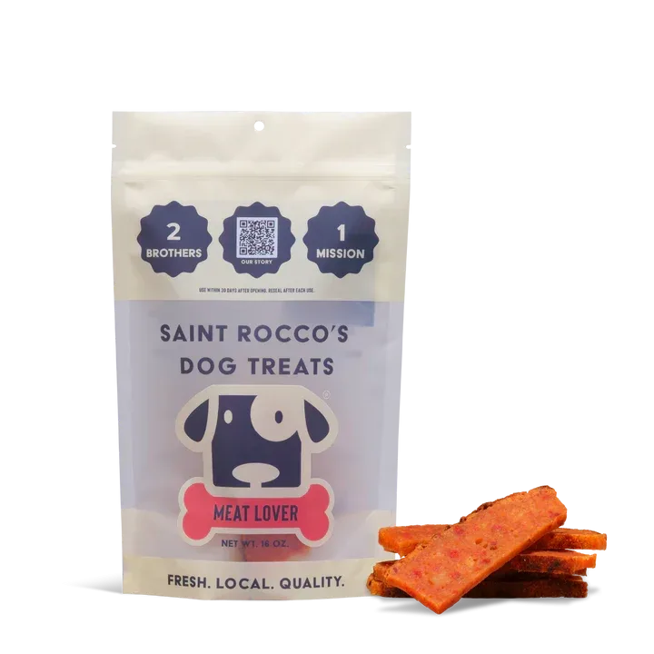Saint Rocco's Beef & Pumpkin Dog Treats-16 oz