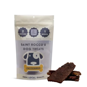 Saint Rocco's Cheeseburger Dog Treats-16 oz