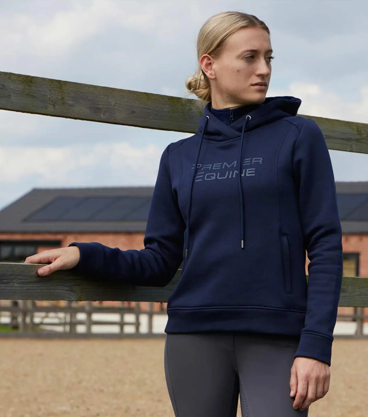 SALE - Lucia Ladies Hoodie Navy - Image 2