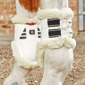 Sale Techno Wool Fetlock Boots White