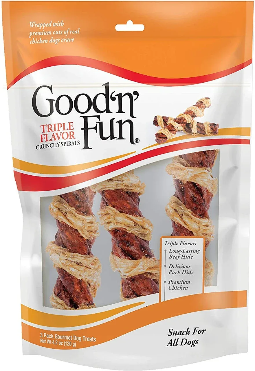 Salix Good N Fun Chicken Wrap Beef Spiral 3 ct