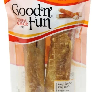 Salix Good N Fun Pork Beef Chicken Roll 7" 2 pack