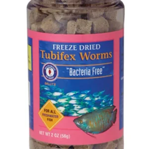 San Francisco Bay Brand Bacteria Free Tubifex Worms Freeze-Dried Fish Food 56 g, 2 oz