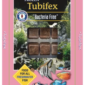 San Francisco Bay Brand Brand Frozen Tubifex Worms Fish Food 3.5 oz SD-5