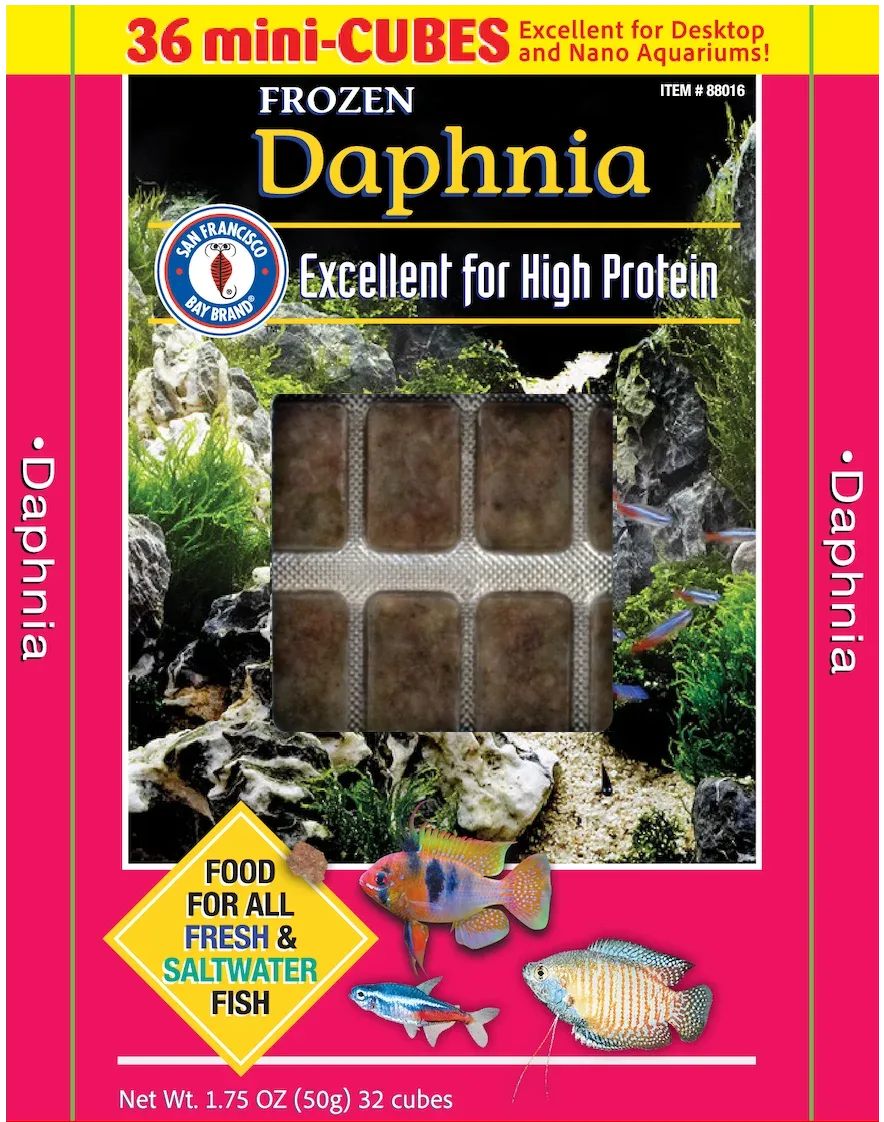San Francisco Bay Brand Frozen Daphnia Fish Food 1.75 oz SD-5