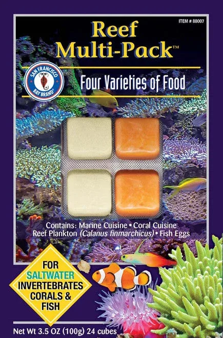 San Francisco Reef Multi-Pack Frozen Fish Food 3.5 oz SD-5 - Image 2