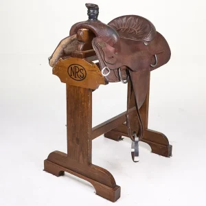 Sanchez Used 15in 1/2 Breed Basket Stamp Sanchez Team Roping Saddle