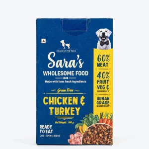 Sara's Wholesome Grain Free Chicken & Turkey Dog Wet Food