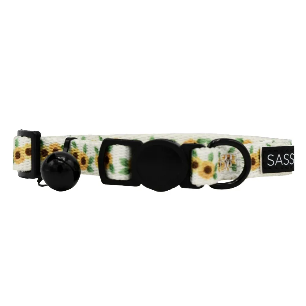 Sassy Meow Breakaway Cat Collar, Sunflower Dreams - Image 2