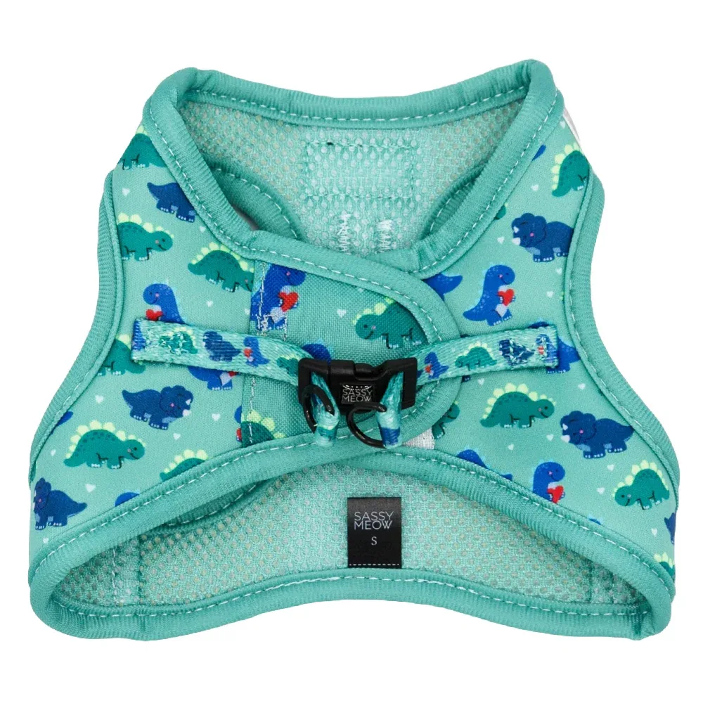 Sassy Meow Cat Harness, Dino Darling - Image 2