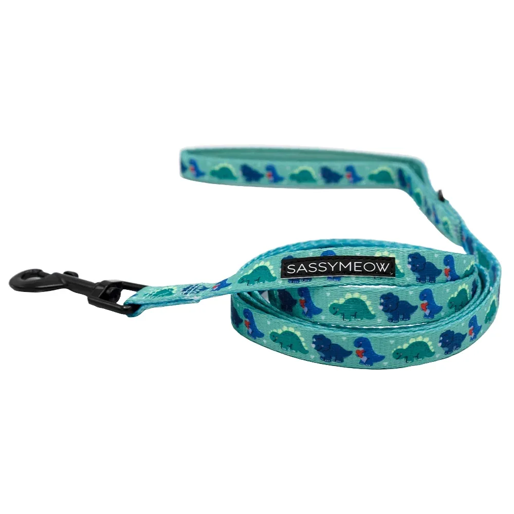 Sassy Meow Cat Leash, Dino Darling