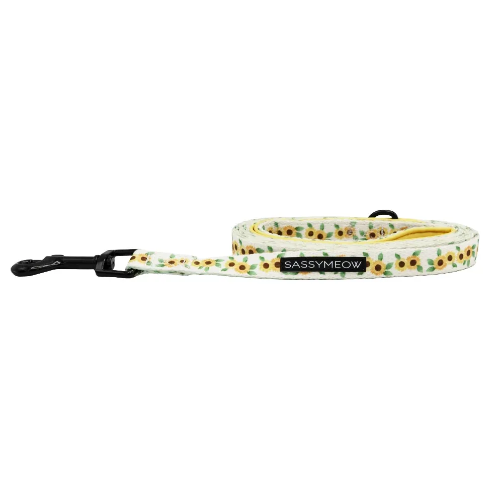 Sassy Meow Cat Leash, Sunflower Dreams - Image 2