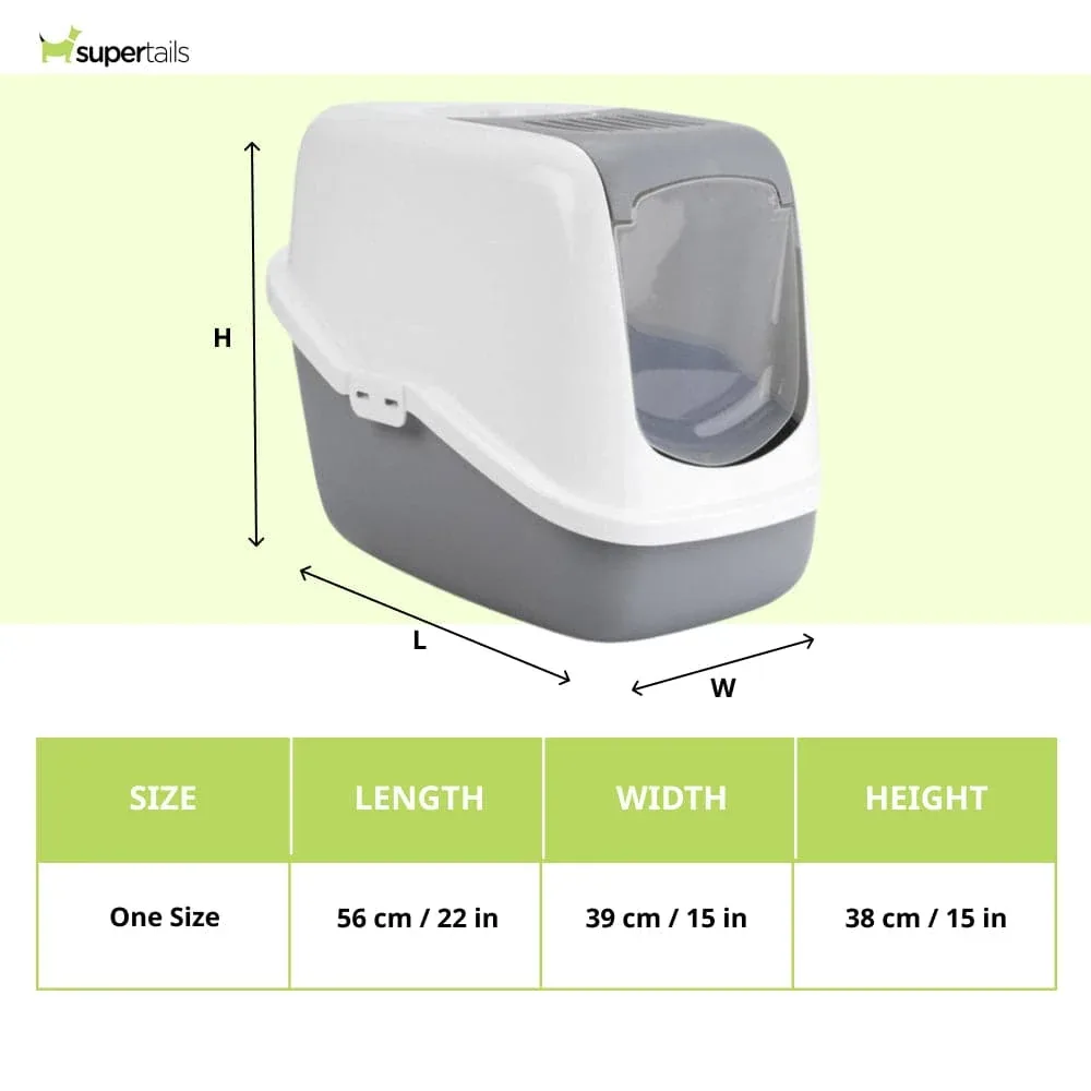 Savic Nestor Toilet Home for Cats (Cold Grey) - Image 2