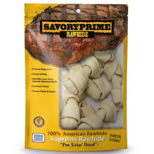 Savory Prime 4-5” Small Bone Value Pack White for Dogs - 10 pk