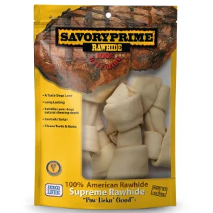 Savory Prime 6-7” Medium Bone White for Dogs - 6 pk