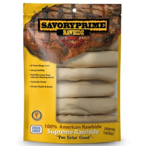 Savory Prime 6” Supreme Retriever Roll White for Dogs - 6 pk
