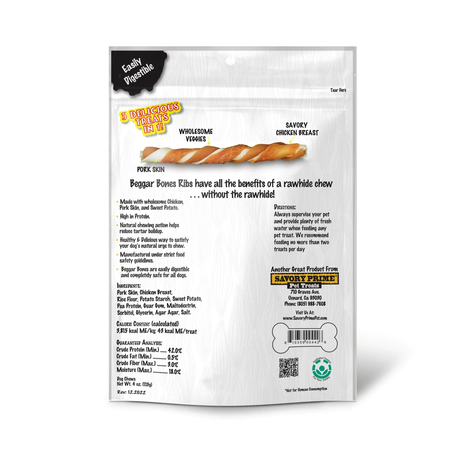 Savory Prime Beggar Bones 3 in 1 Flavor Twist Stick - Image 2