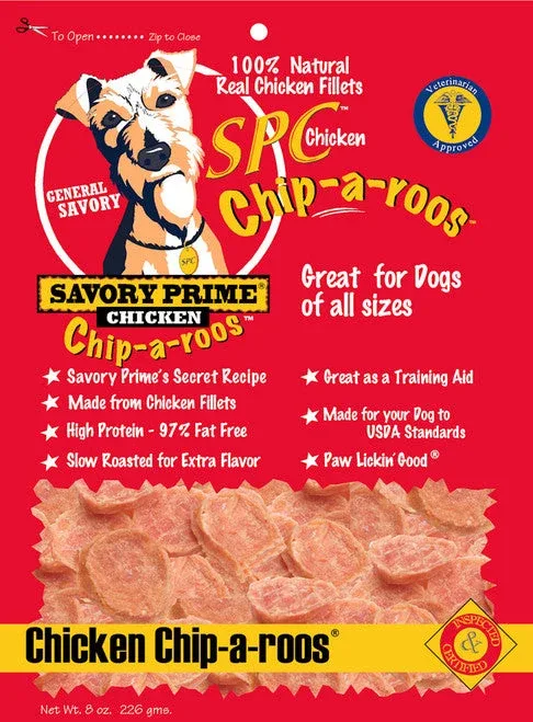 Savory Prime Chip-a-Roos Dog Treat Chicken 8 oz - Image 2