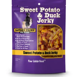 Savory Prime Duck and Sweet Potato Jerky Dog Treat 16oz